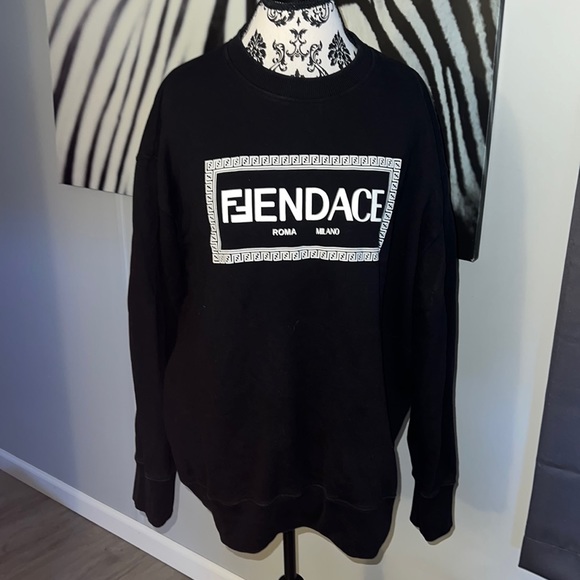 Versace Tops - Fendace versace/ fendi crewneck sweatshirt